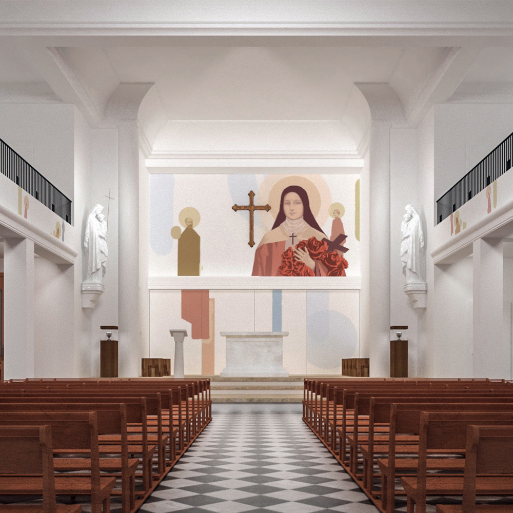 <strong>projekt modernizacji wnętrza kościoła</strong><br/>Toulon 2022